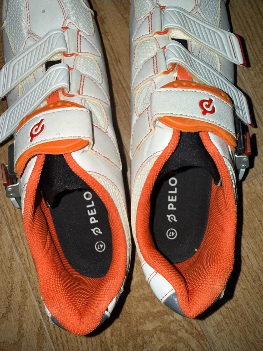 Peloton white Cycling Shoes Mens 47 US 13 Logo Sports bicycle 🚲